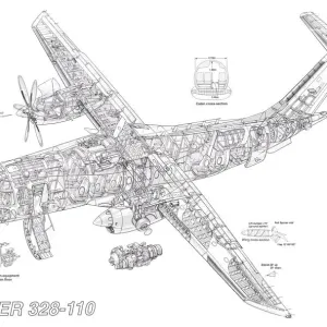 Dornier 328-110 Schnittzeichnung