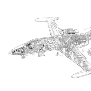 Learjet 35/36 - Schnittzeichnung