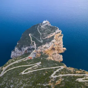 Capo Caccia Lighthouse Print, Sardinia Italy Capo Caccia Lighthouse Print, Sardinia Italy