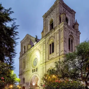 Cuenca Cathedral Twilight Print