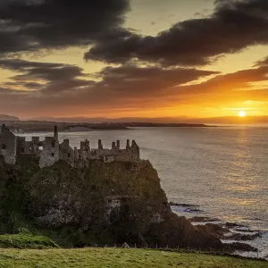 Dunluce Castle Print at Sunset, Northern Ireland Dunluce Castle Print at Sunset, Northern Ireland