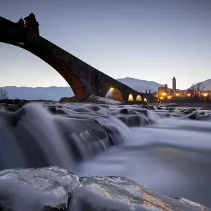 Hunchbacked Devil Bridge Print, Bobbio, Italy Hunchbacked Devil Bridge Print, Bobbio, Italy