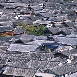 Lijiang Ancient Rooftops Print Lijiang Ancient Rooftops Print