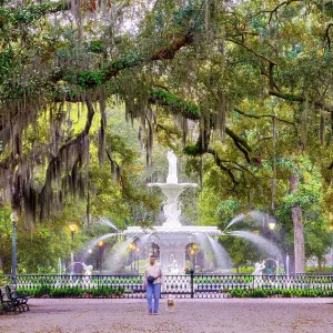 Forsyth Fountain Print, Forsyth Park Savannah Georgia USA Forsyth Fountain Print, Forsyth Park Savannah Georgia USA