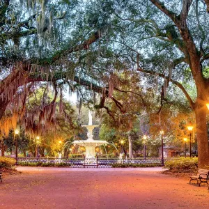 Forsyth Fountain Print, Forsyth Park Savannah Georgia USA Forsyth Fountain Print, Forsyth Park Savannah Georgia USA