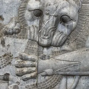 Réalisation de l'escalier à palais d'Apadane, Persepolis capitale cérémoniale de l'Empire des Achéménides Réalisation de l'escalier à palais d'Apadane, Persepolis capitale cérémoniale de l'Empire des Achéménides