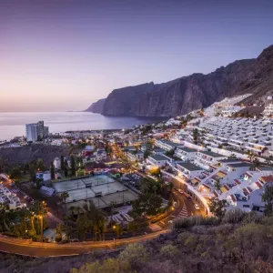 Tenerife Island, Los Gigantes Hillside Apartments Print Tenerife Island, Los Gigantes Hillside Apartments Print