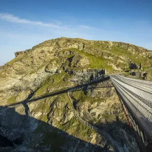 Tintagel Castle Suspension Bridge Print, Cornwall, England