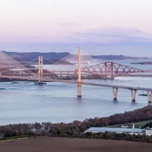 Print of Firth of Forth Bridges, South Queensferry Print of Firth of Forth Bridges, South Queensferry