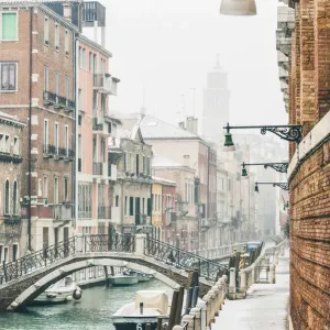 Venice Print: Canal Scene in Dorsoduro with Snow Venice Print: Canal Scene in Dorsoduro with Snow