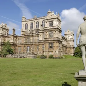 Wollaton Hall Print with Statue Wollaton Hall Print with Statue