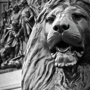 Trafalgar Square Lions Print Trafalgar Square Lions Print