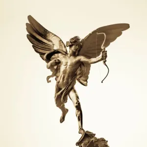 Piccadilly Circus Eros Statue Print Piccadilly Circus Eros Statue Print