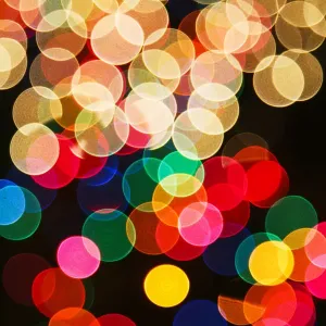 Abstract Christmas Lights Print Abstract Christmas Lights Print