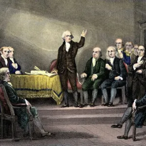 George Washington Presiding over the Constitutional Convention Print George Washington Presiding over the Constitutional Convention Print