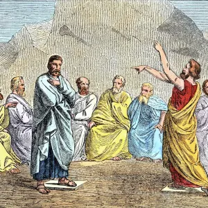 Ancient Athens Gathering of the Areopagus Print Ancient Athens Gathering of the Areopagus Print