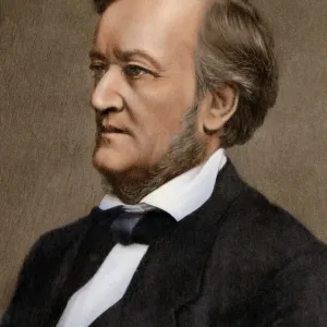 Richard Wagner Print - Digitally Tinted Photograph Richard Wagner Print - Digitally Tinted Photograph
