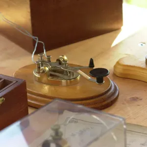 Print of Working Telegraph Key, 1860s Civil War Era Print of Working Telegraph Key, 1860s Civil War Era