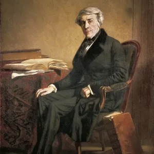Porträt von Jules Michelet, 2. Hälfte 19. Jahrhundert, Öl auf Leinwand Porträt von Jules Michelet, 2. Hälfte 19. Jahrhundert, Öl auf Leinwand