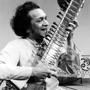 Ravi Shankar Print, 1970s Portrait