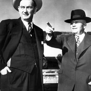 Senator Lyndon B. Johnson and Sam Rayburn Farm Print, November 1954