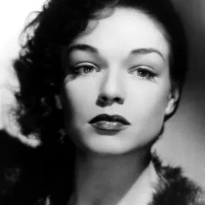Simone Signoret Print, c. 1940s Black and White Photo Simone Signoret Print, c. 1940s Black and White Photo