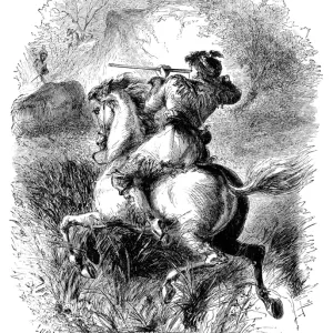 CHRISTOPHER CARSON (1809-1868). Bekannt als Kit. Amerikanischer Pionier. Carson wurde von Bären angegriffen. Holzgravur von Arthur Lumley aus "The Life & Adventures of Kit Carson", den Nestor der Rocky Mountains, von DeWitt Peters, New York 1858 CHRISTOPHER CARSON (1809-1868). Bekannt als Kit. Amerikanischer Pionier. Carson wurde von Bären angegriffen. Holzgravur von Arthur Lumley aus "The Life & Adventures of Kit Carson", den Nestor der Rocky Mountains, von DeWitt Peters, New York 1858