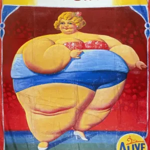 Jolly Dolly Dimple Sideshow Print, c1949
