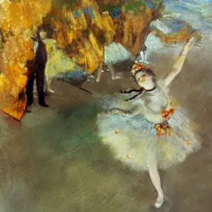 DEGAS: STAR, 1876-77 Print - A pastel on paper depiction of a dancer