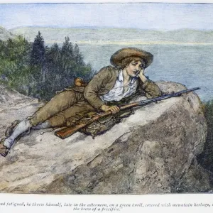 Rip Van Winkle Wood Engraving Print Rip Van Winkle Wood Engraving Print