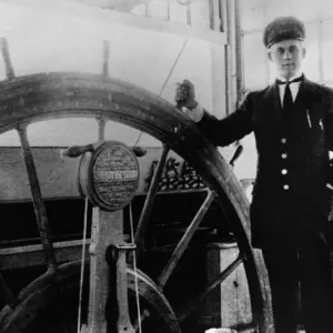 Schiffskapitän der Dampferfahrt, 1912. Edgar E. Brookhart, Pilot des Dampfschiffs Schiffskapitän der Dampferfahrt, 1912. Edgar E. Brookhart, Pilot des Dampfschiffs