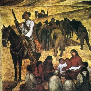 Diego Rivera's Print: The Rural School Teacher Diego Rivera's Print: The Rural School Teacher