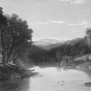 Mount Washington Steel Engraving Print Mount Washington Steel Engraving Print