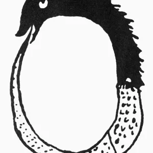 Print of Ouroboros, 11th Century: Ancient Symbolic Serpent Print of Ouroboros, 11th Century: Ancient Symbolic Serpent