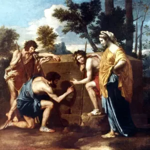 Nicolas Poussin's Print: The Shepherds of Arcadie, 1629 Nicolas Poussin's Print: The Shepherds of Arcadie, 1629