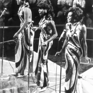 Black and white photograph print of The Supremes Black and white photograph print of The Supremes