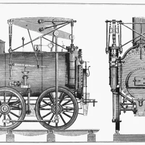 Print of the Stourbridge Lion's Schematic View