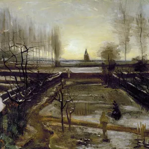 Vincent Van Gogh's Garden of the Rectory Print, Oil on Canvas Vincent Van Gogh's Garden of the Rectory Print, Oil on Canvas