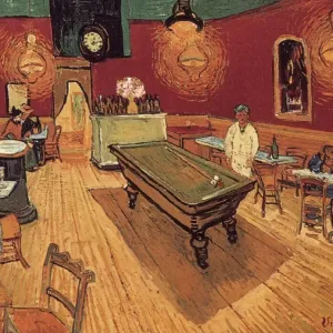 Vincent Van Gogh: The Night Cafe Print, Oil on Canvas, 1888 Vincent Van Gogh: The Night Cafe Print, Oil on Canvas, 1888