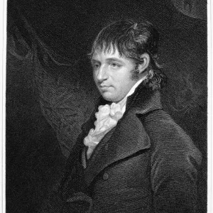 RICHARD PORSON (1759-1808). Studioso inglese di classici. Incisione a linea e punta secca, 1849, dopo John Hoppner.