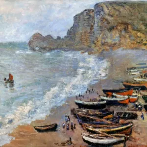 CLAUDE MONET : ETRETAT, 1883. Huile sur toile. CLAUDE MONET : ETRETAT, 1883. Huile sur toile.