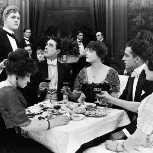Silent Film Still Print: Woman Drinking Silent Film Still Print: Woman Drinking
