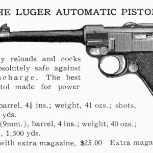 Luger Automatic Pistol Print Luger Automatic Pistol Print