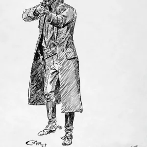 Charles M. Russell Print: Stage Robber with Shotgun Charles M. Russell Print: Stage Robber with Shotgun