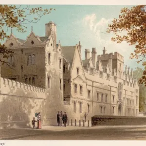 Print of Oxford: St. John's College, Lithograph, circa 1885 Print of Oxford: St. John's College, Lithograph, circa 1885