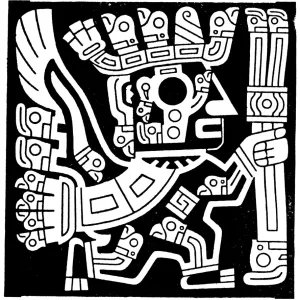 Tiahuanaco Figure Print Tiahuanaco Figure Print