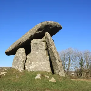 Trethevy Quoit Print: Ancient Granite Tomb on Bodmin Moor