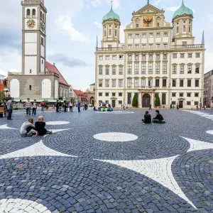 Print of Augsburg Town Hall in Bavaria, Germany Print of Augsburg Town Hall in Bavaria, Germany