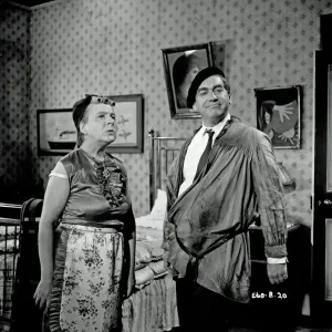 The Rebel (1961) Print - Irene Handl and Tony Hancock on set The Rebel (1961) Print - Irene Handl and Tony Hancock on set