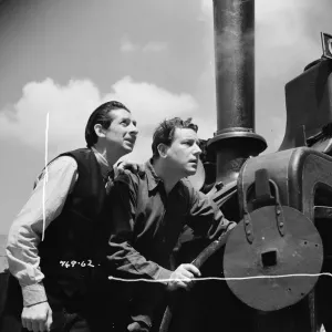 Jack MacGowran and Ewan Roberts as Crump and Pearce in The Titfield Thunderbolt Print Jack MacGowran and Ewan Roberts as Crump and Pearce in The Titfield Thunderbolt Print